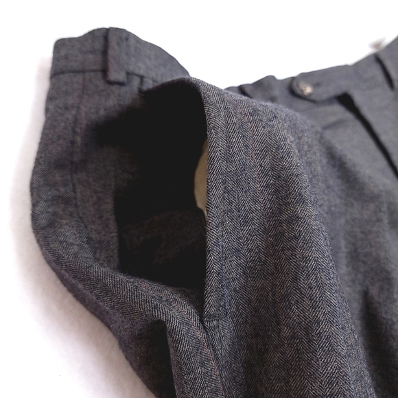 Gray Men's 40 x 28 Professional Pleated Formal Dress Pants made w/ Soft Material - Picture 3 of 10